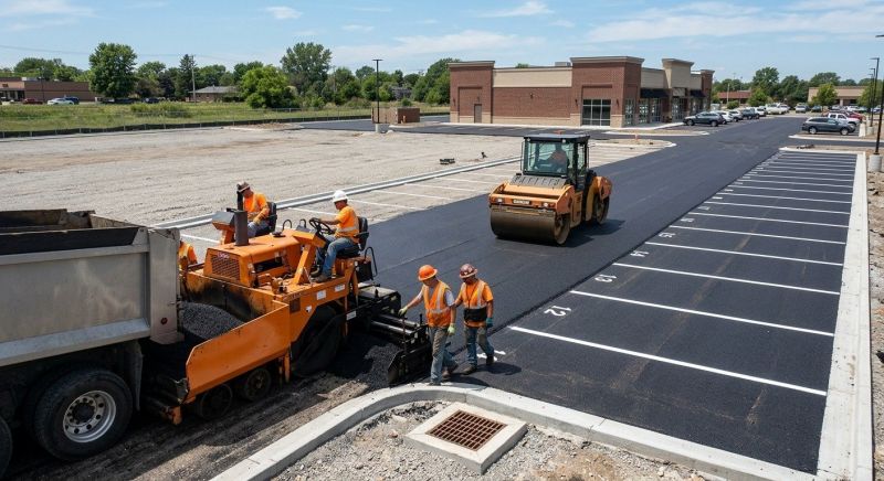 Asphalt Parking Lot Paving in Orange County, CA