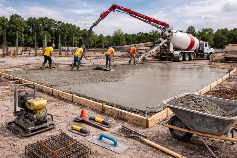 Commercial Slab Installation in Aurora, CO