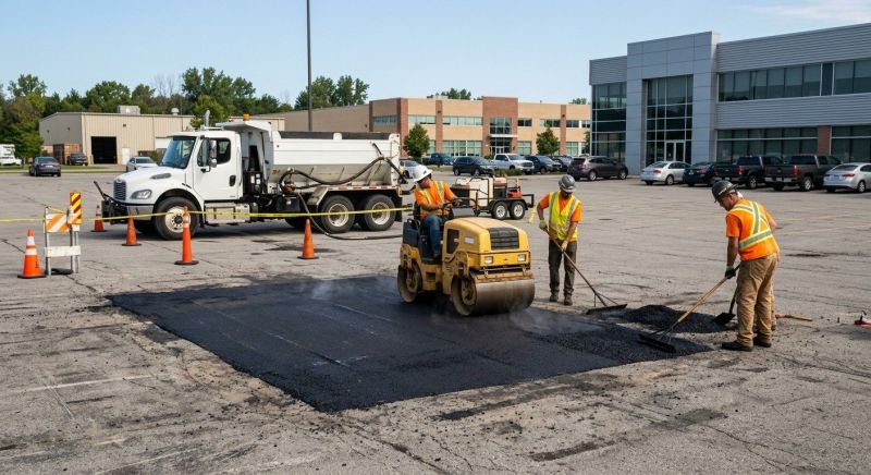 Asphalt Parking Lot Repair in Savannah, GA