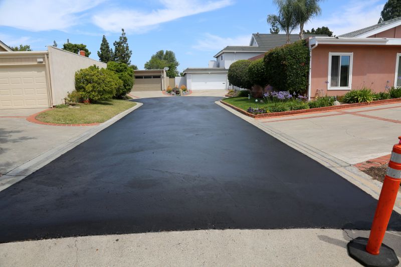 Freshly Paved Asphalt Driveway